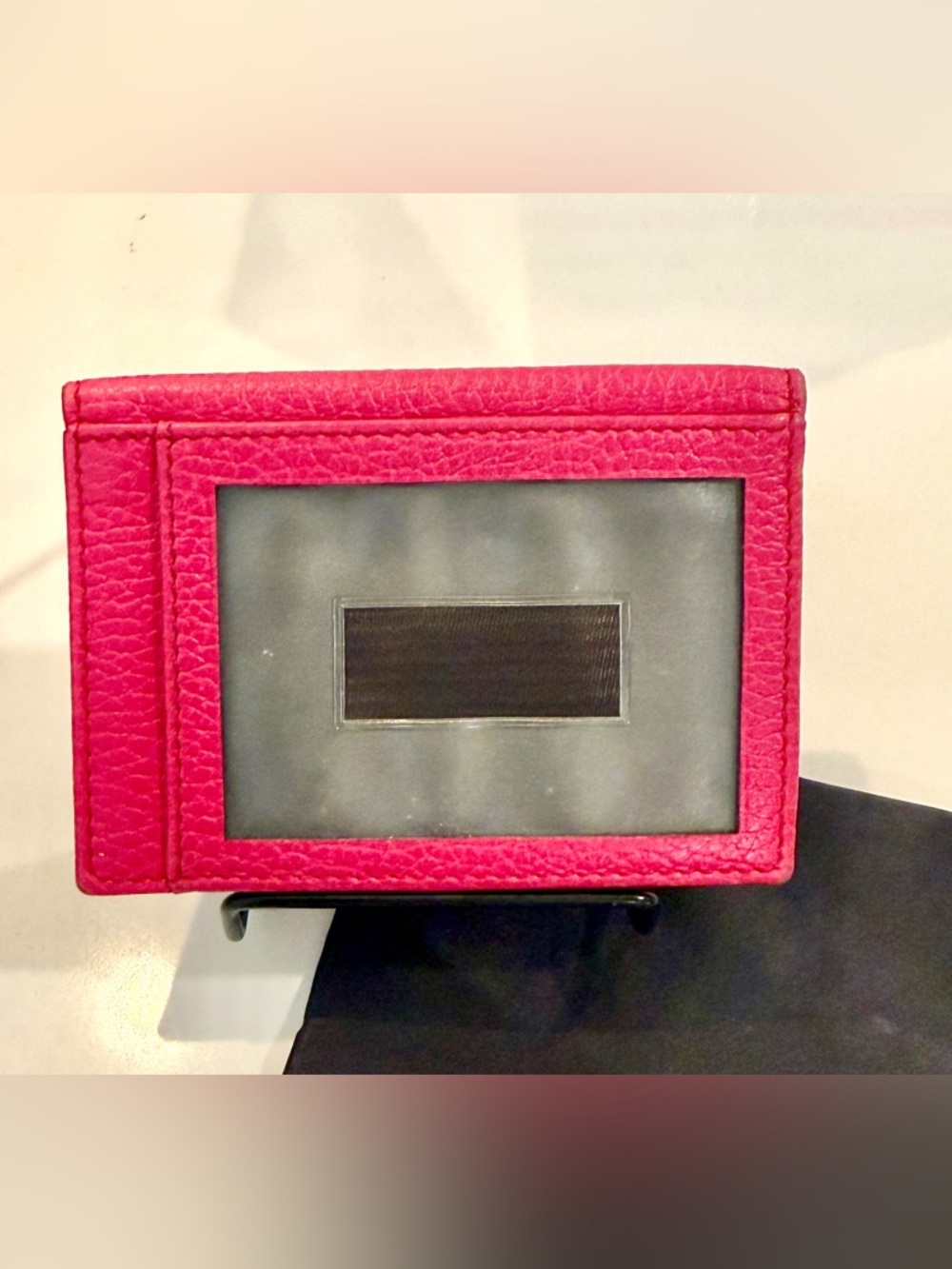 Gucci Calfskin Swing Train Pass Card Case in color Blossom and Dust Bag - Picture 4 of 10